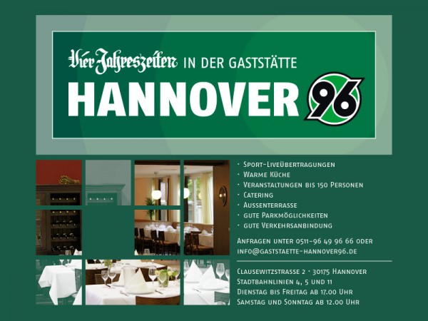 Gaststätte Hannover 96, Hannover - Eventlocation mieten